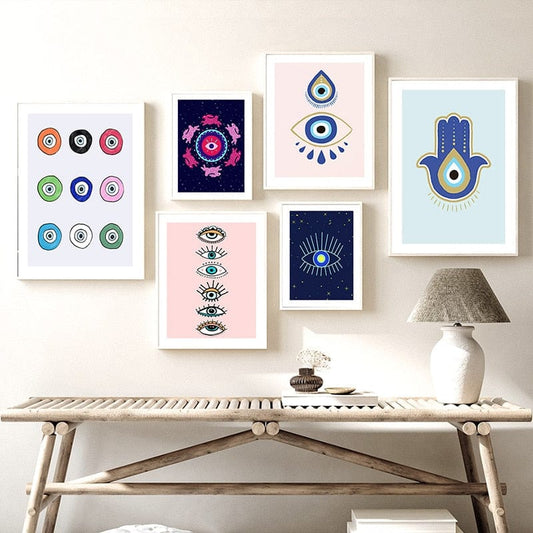 Greek Evil Eye Abstract Turkish Evil Eye Wall Decor