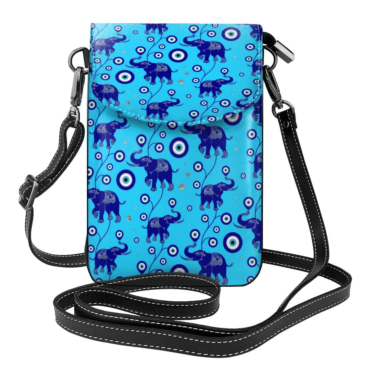 Greek Evil Eye Azure Blue Evil Eye Shoulder Bag for Women