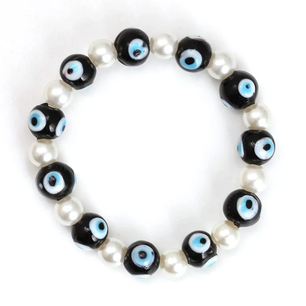 Greek Evil Eye black Evil Eye Beads Bracelet for Women