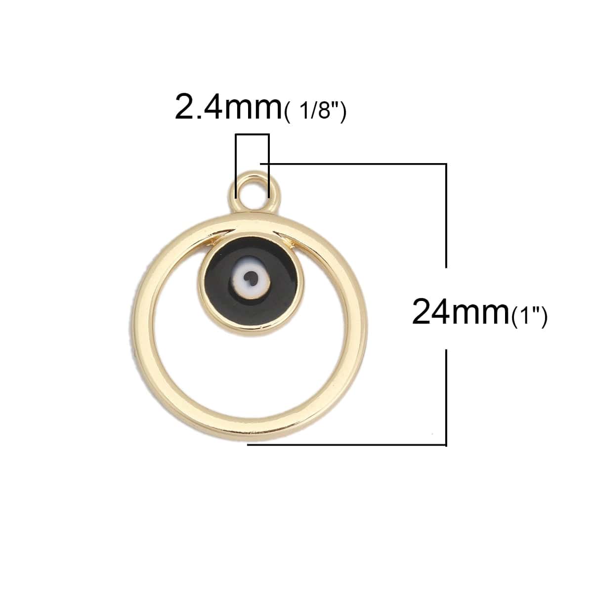 Greek Evil Eye Black Evil Eye Charm Pendants