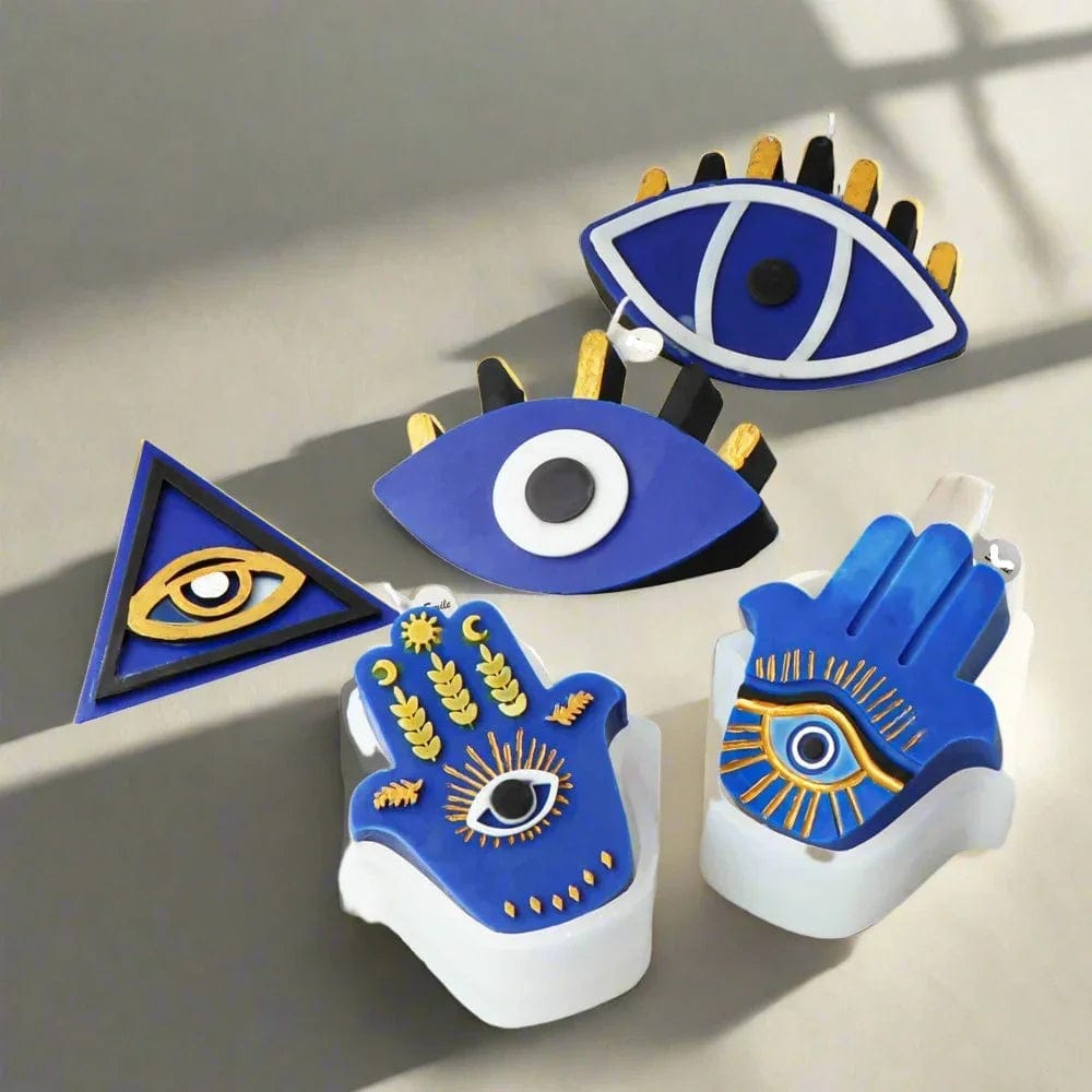 Greek Evil Eye Blue Evil Eye Candle Silicone