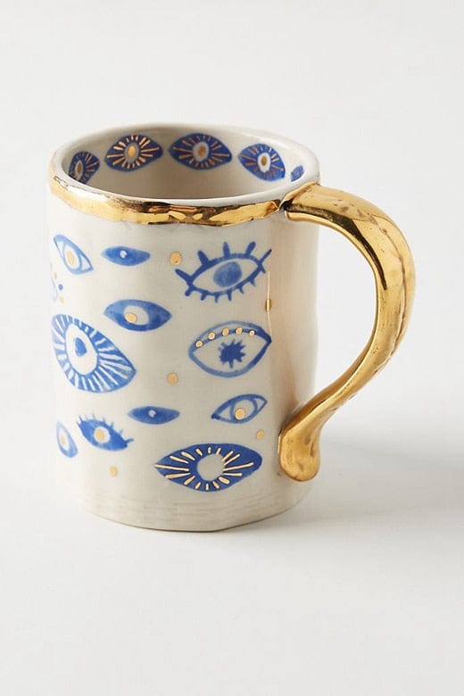 Greek Evil Eye Blue Evil Eye charm Golden Mugs