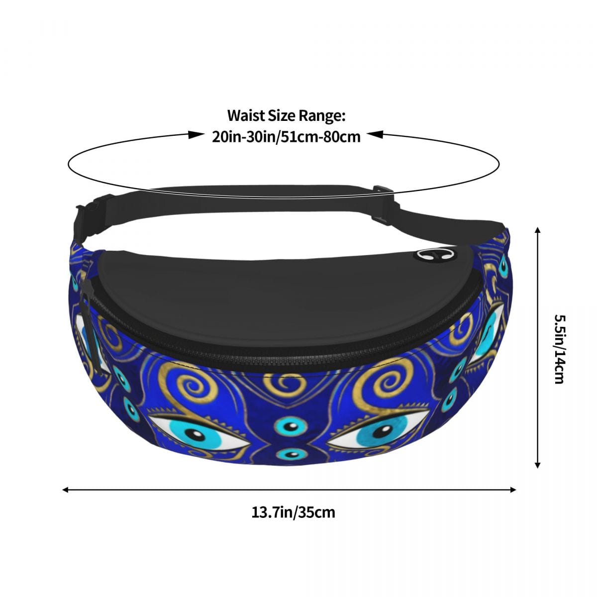 Greek Evil Eye Blue Evil Eye Classic Waist Bag