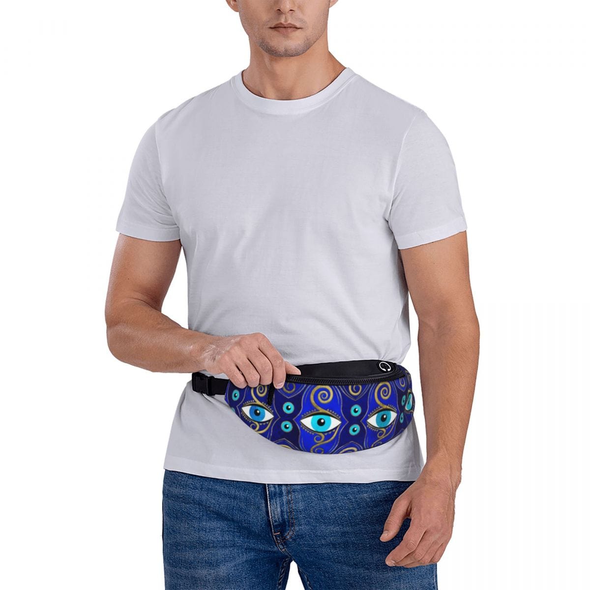 Greek Evil Eye Blue Evil Eye Classic Waist Bag