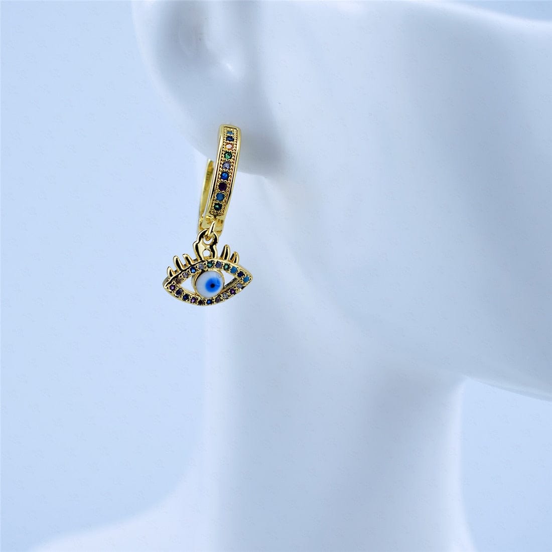 Greek Evil Eye Blue Evil Eye Earrings For Women