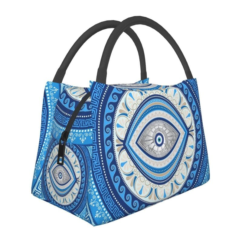 Greek Evil Eye Blue Evil Eye Lunch Bag for Picnics