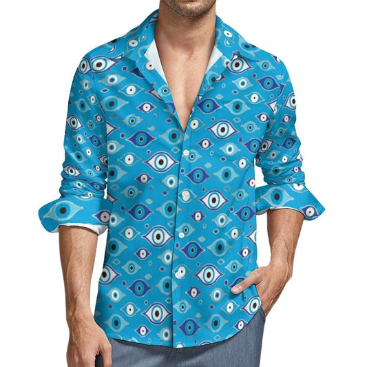 Greek Evil Eye Blue / S Evil Eye Printed Shirts