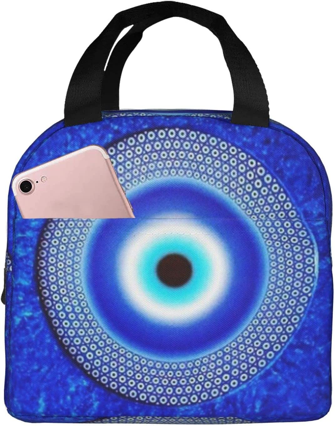 Greek Evil Eye Blur Blue Evil Eye Picnic Bag 3D Printed