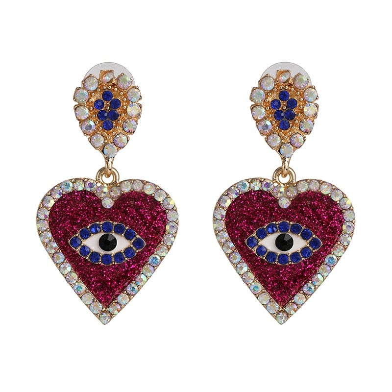 Greek Evil Eye byzantine Evil Eye Drop Earrings