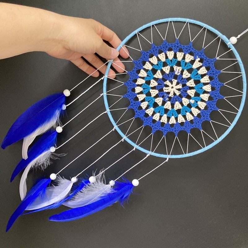 Greek Evil Eye Classic Blue & White Dreamcatcher