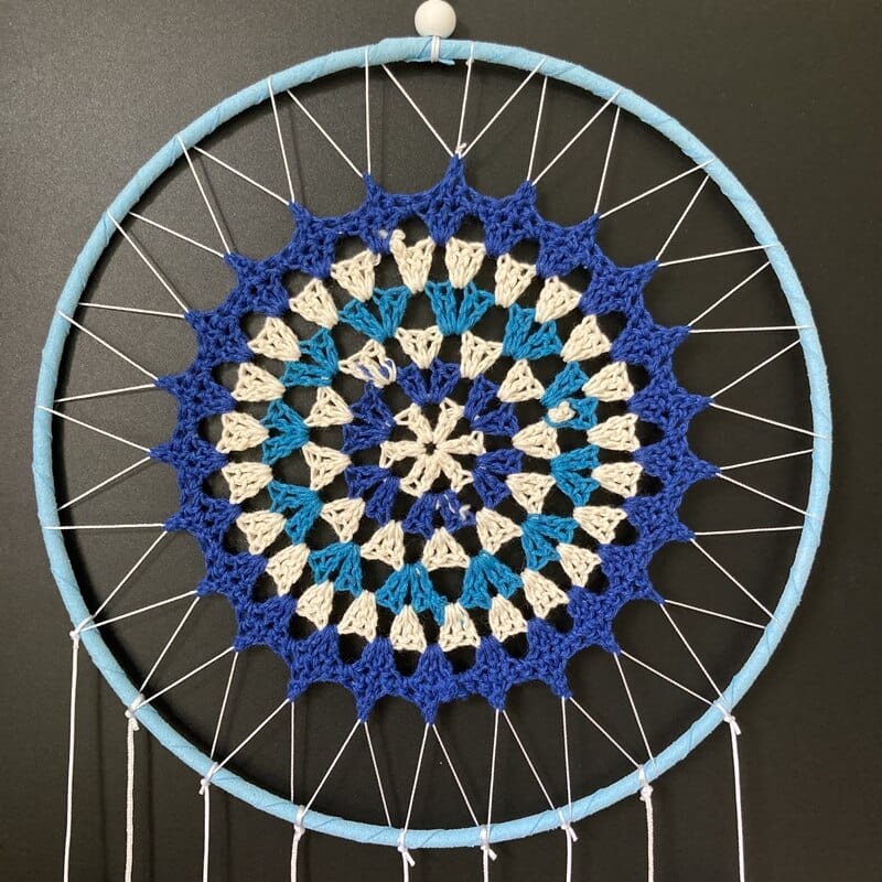 Greek Evil Eye Classic Blue & White Dreamcatcher