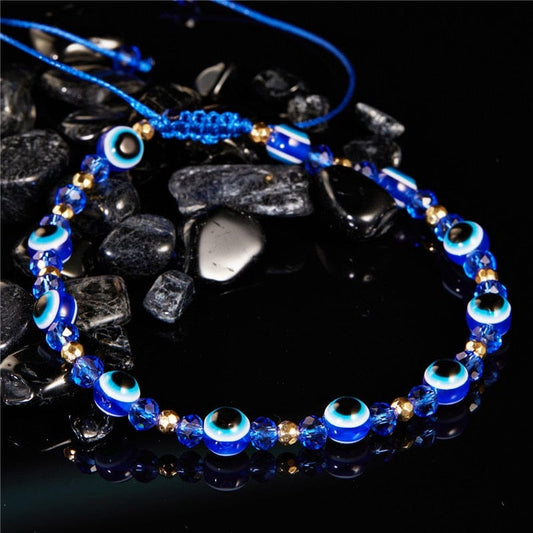 Greek Evil Eye Classic Greek Eye Talisman Beaded Bracelet