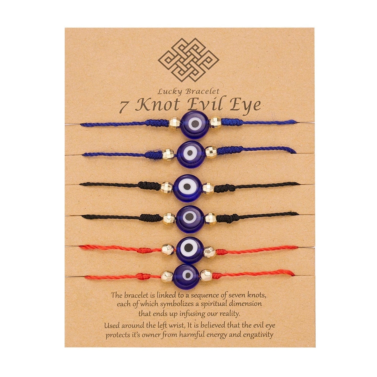 Greek Evil Eye Colorful / 6 Pieces 6Pcs/Set Evil Eye Friendship Bracelet