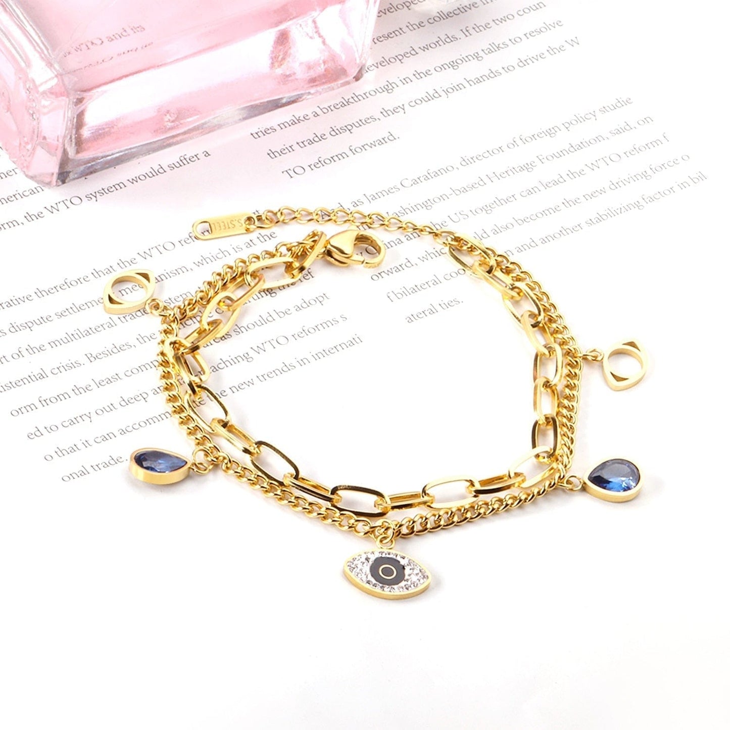 Greek Evil Eye Colorful Evil Eye Charm Bracelet