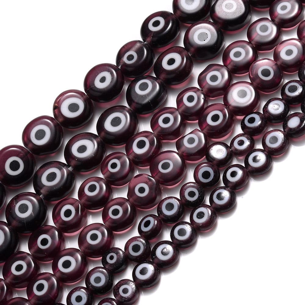 Greek Evil Eye Colorful Evil Eye Flat Back Round Beads