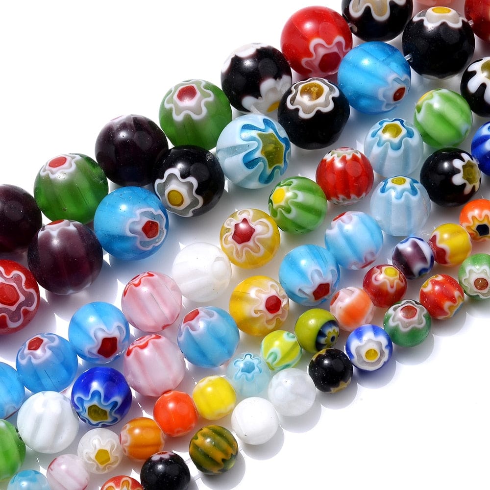 Greek Evil Eye Colorful Evil Eye Flat Back Round Beads