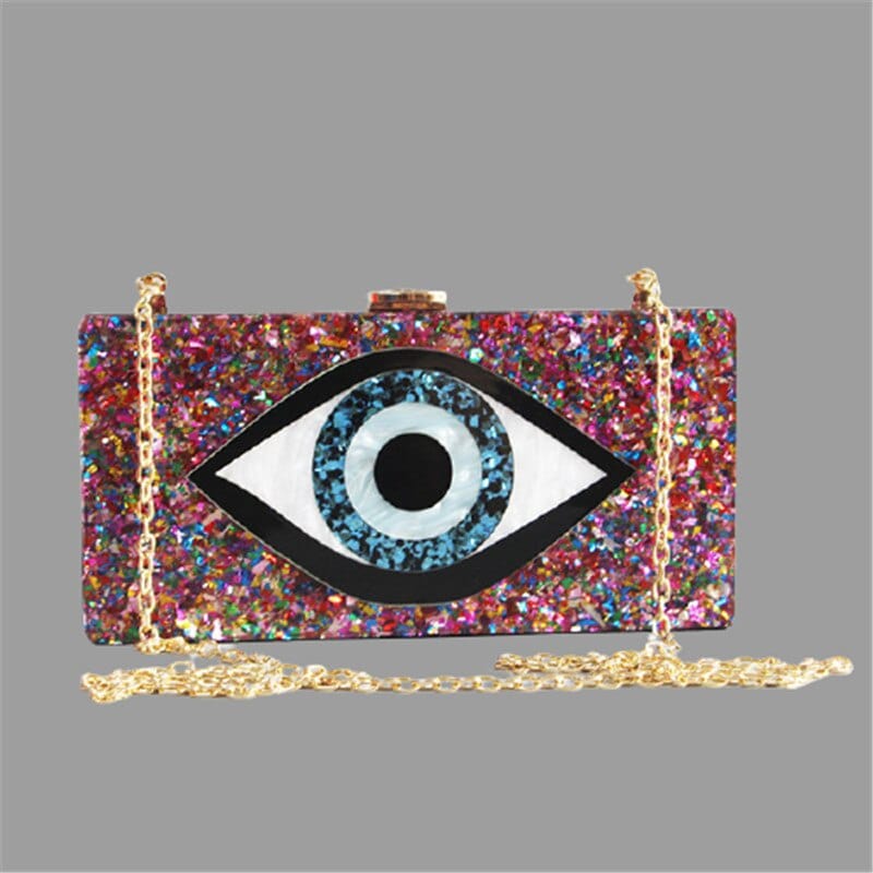 Greek Evil Eye Colorful Evil Eye Shoulder Bags