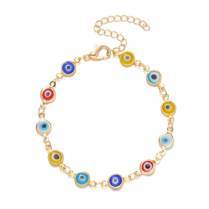 Greek Evil Eye Colorful Multicolor Evil Eye Talisman Bracelet