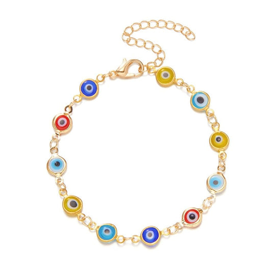 Greek Evil Eye Colorful Multicolor Evil Eye Talisman Bracelet