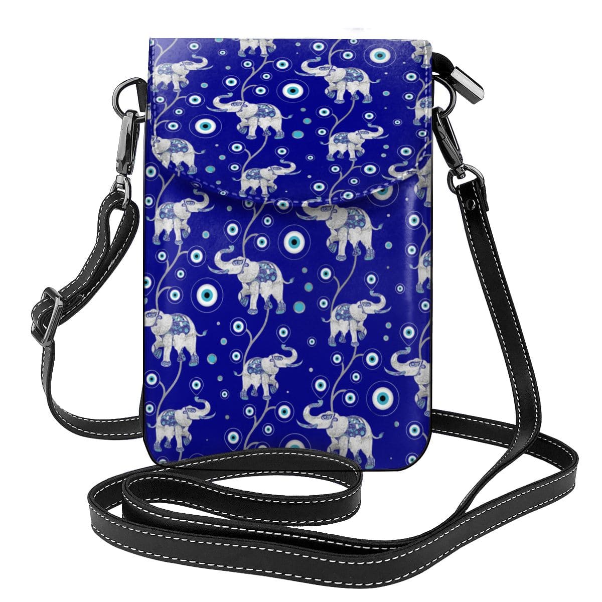 Greek Evil Eye Dark Blue Evil Eye Shoulder Bag for Women