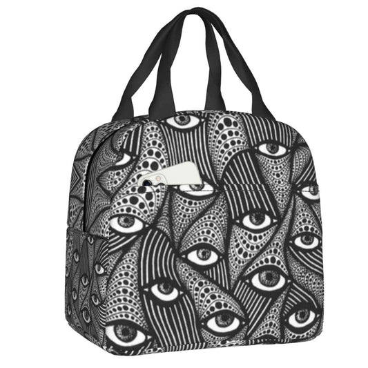 Greek Evil Eye Dark Evil Eye Lunch Bag