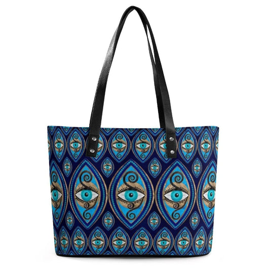 Greek Evil Eye Design 1 Evil Eye Guard Handbags