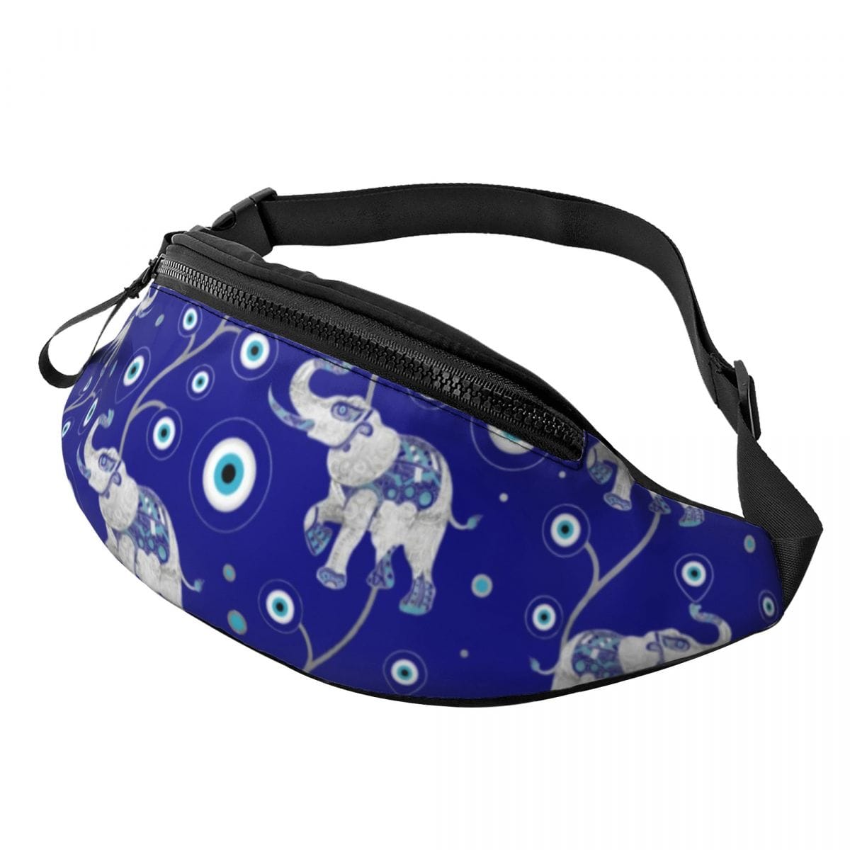 Greek Evil Eye Design 1 Evil Eye Printed Waist Bag