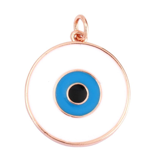 Greek Evil Eye Design 13 Evil Eye Charm Pendant