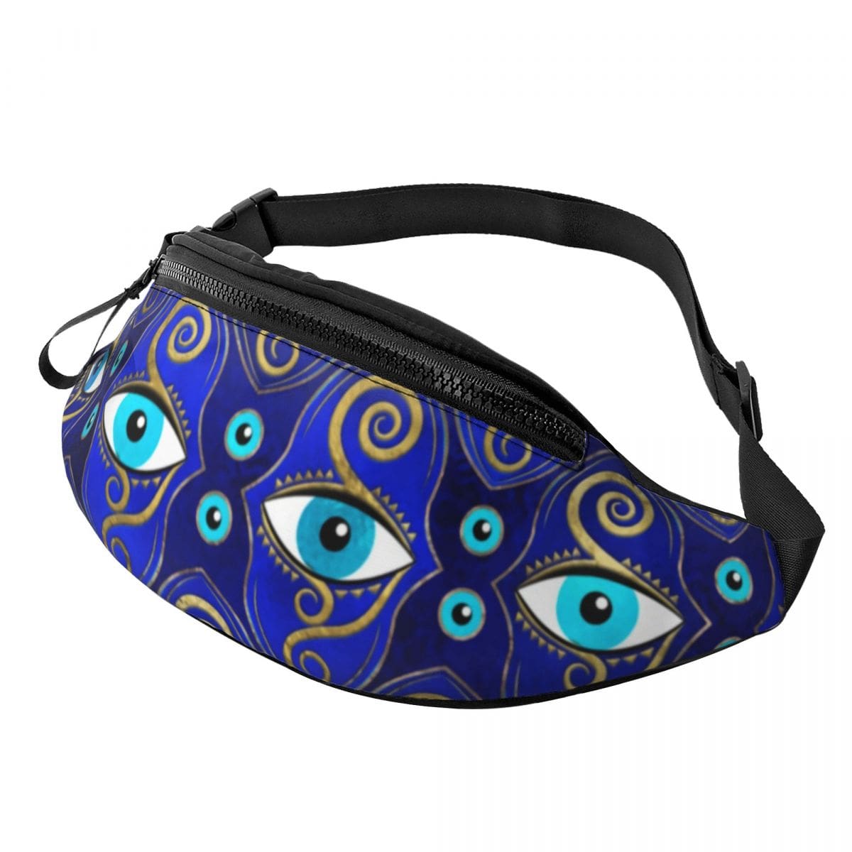 Greek Evil Eye Design 2 Evil Eye Printed Waist Bag