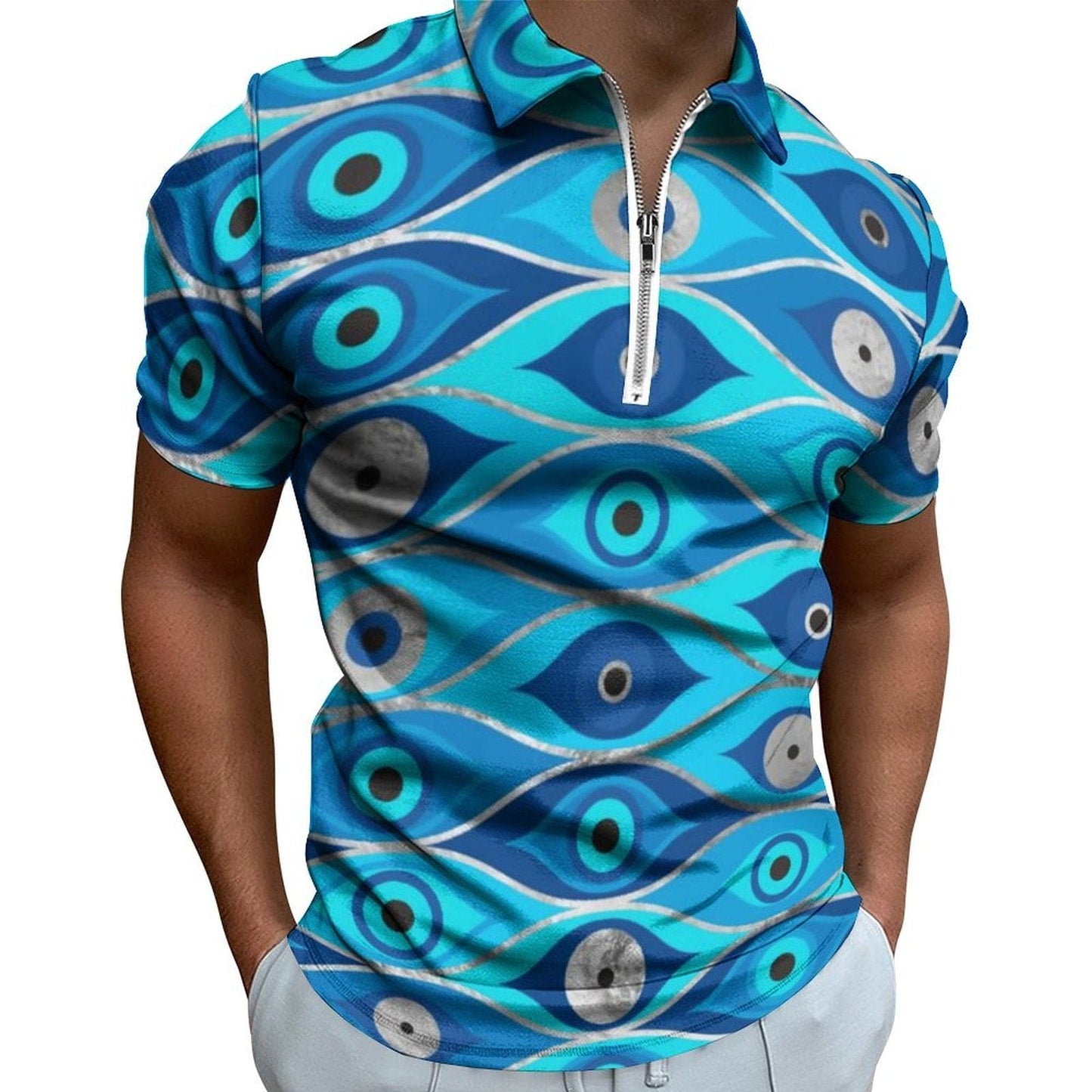 Greek Evil Eye Design 2 / XS Evil Eye Short Sleeve Summer Shirts