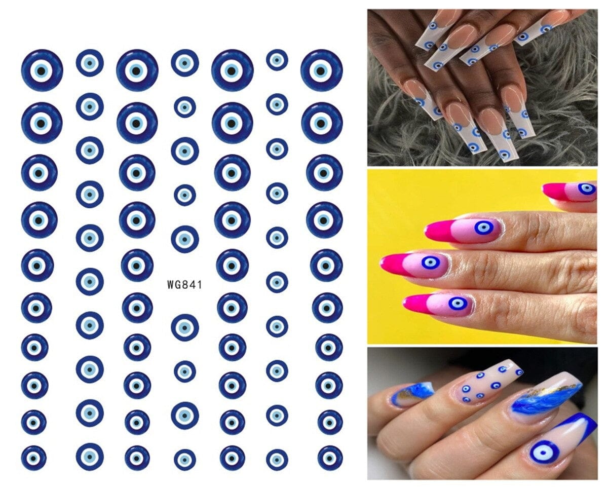 Greek Evil Eye Design 20 Evil Eye Nail Art Sticker