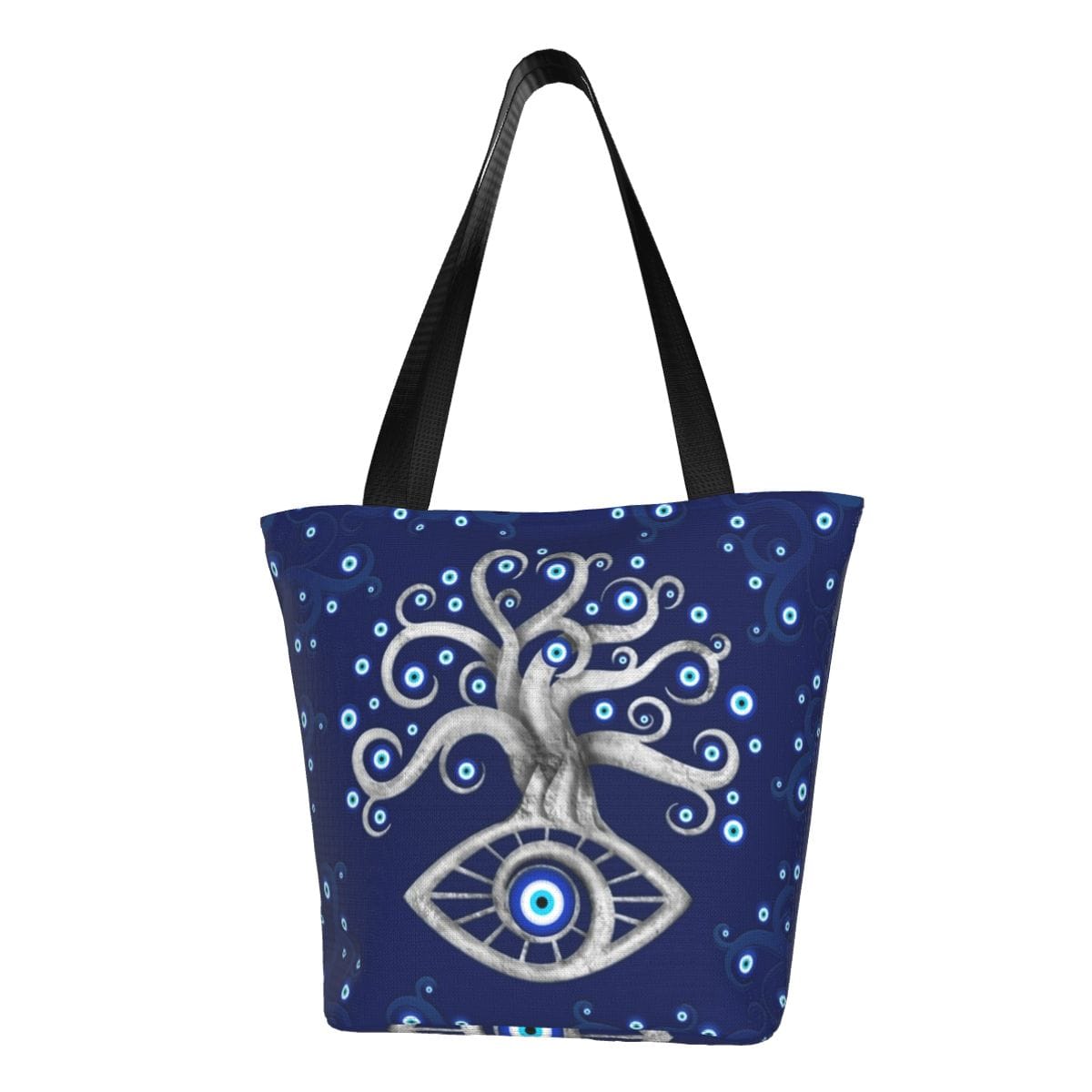 Greek Evil Eye Design 3 Evil Eye Printed Shoulder Bags