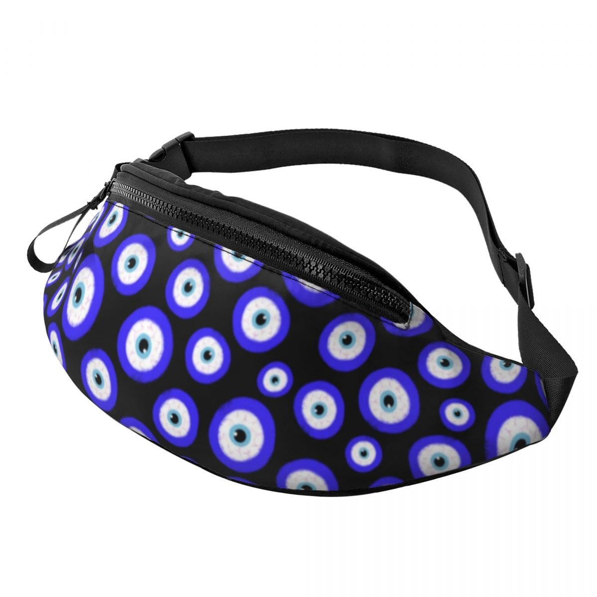 Greek Evil Eye Design 4 Evil Eye Printed Waist Bag