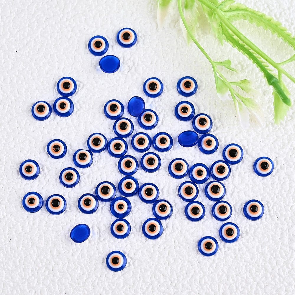 Greek Evil Eye Design 4 Evil Eye Rhinestones Nail Beads