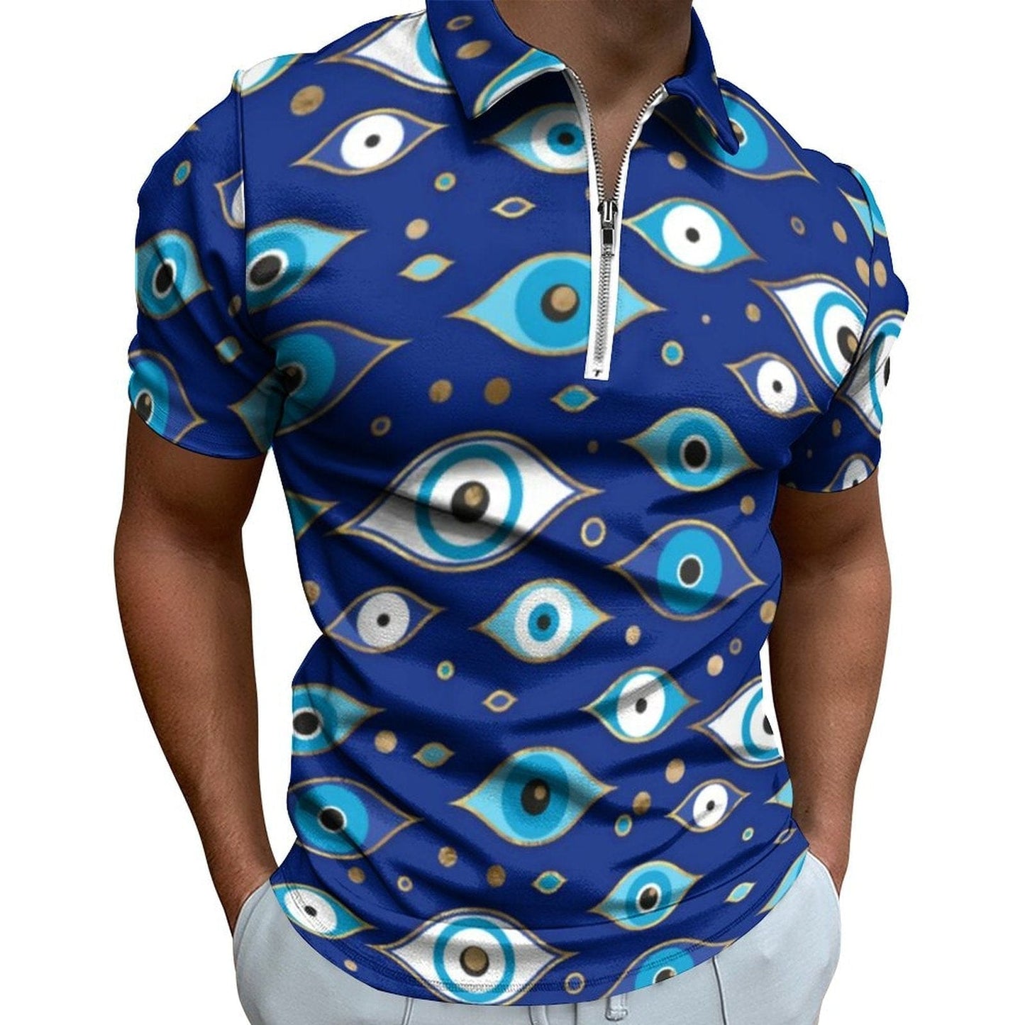 Greek Evil Eye Design 4 / XS Evil Eye Short Sleeve Summer Shirts