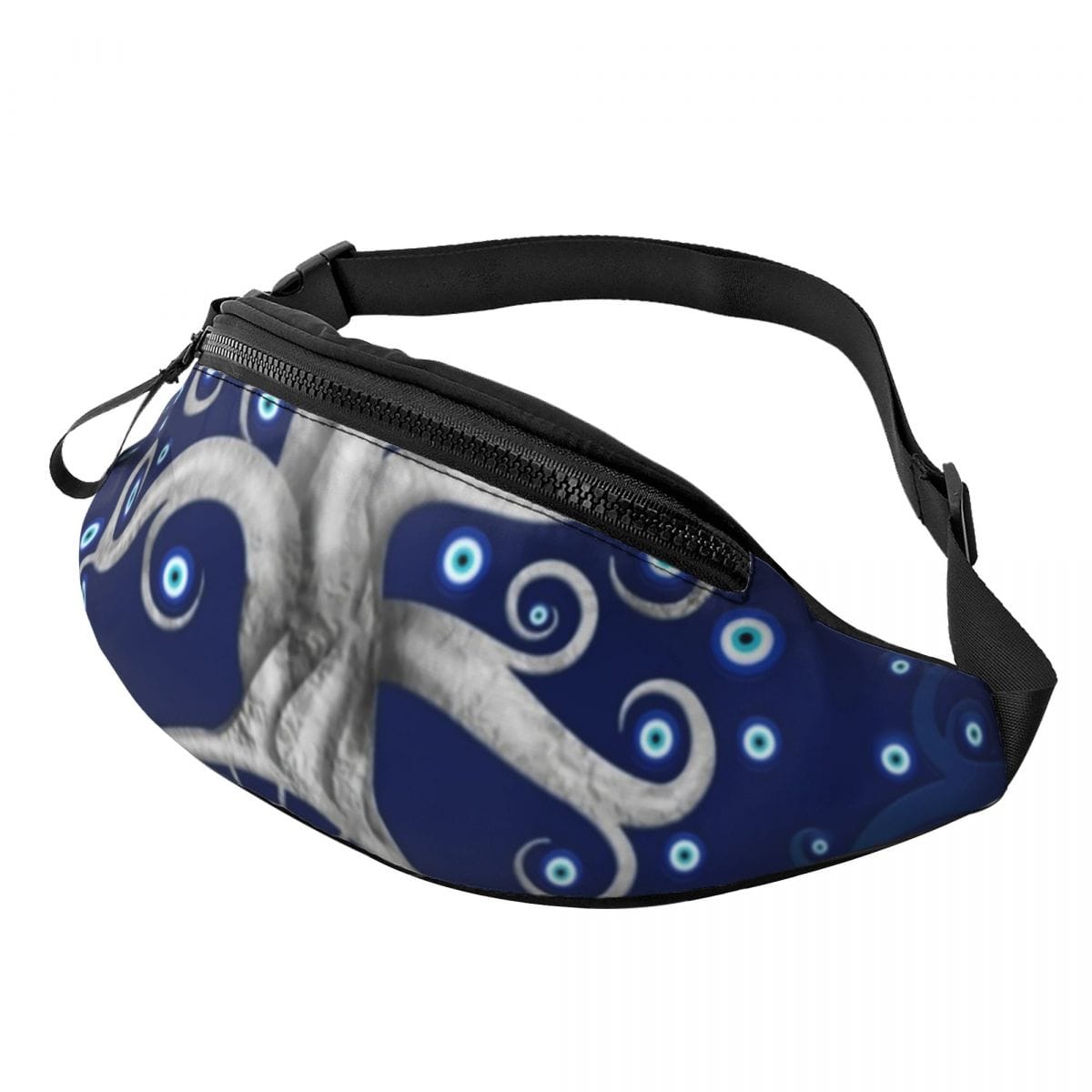 Greek Evil Eye Design 5 Evil Eye Printed Waist Bag