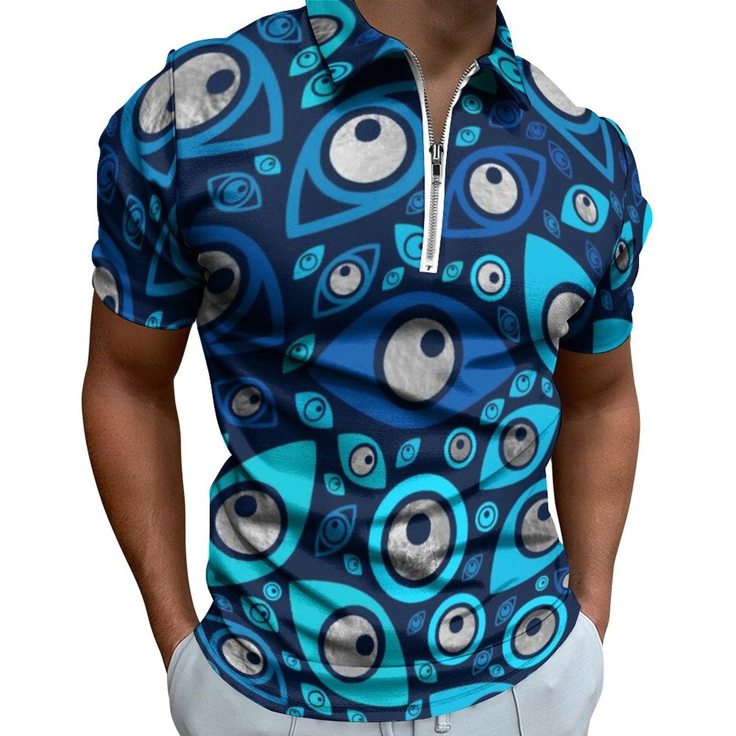 Greek Evil Eye Design 5 / XS Evil Eye Short Sleeve Summer Shirts