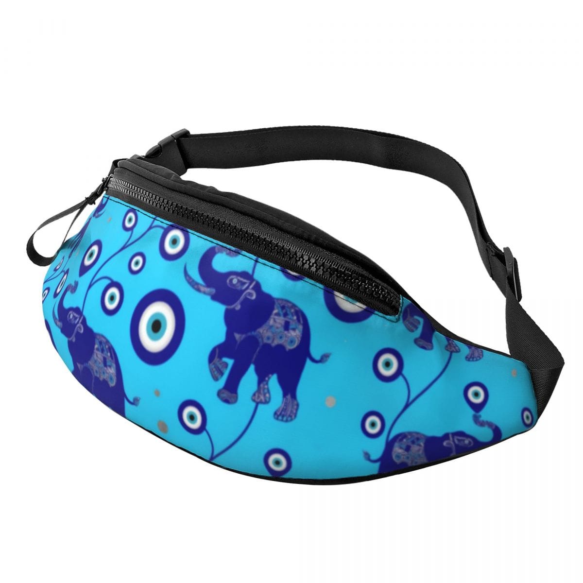 Greek Evil Eye Design 6 Evil Eye Printed Waist Bag