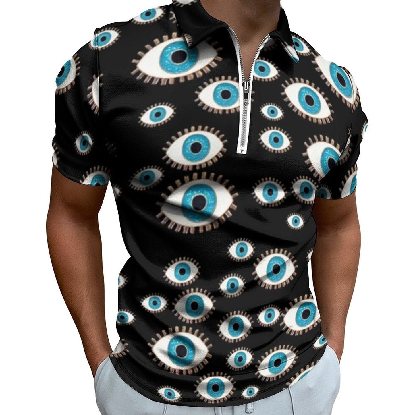 Greek Evil Eye Design 7 / XS Evil Eye Short Sleeve Summer Shirts