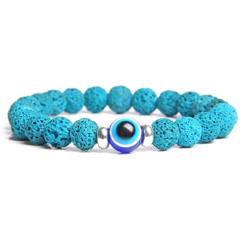 Greek Evil Eye Evil Eye Blue Classic Stone Bracelet