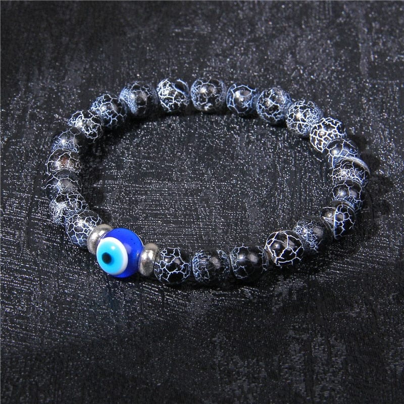 Greek Evil Eye Evil Eye Blue Classic Stone Bracelet