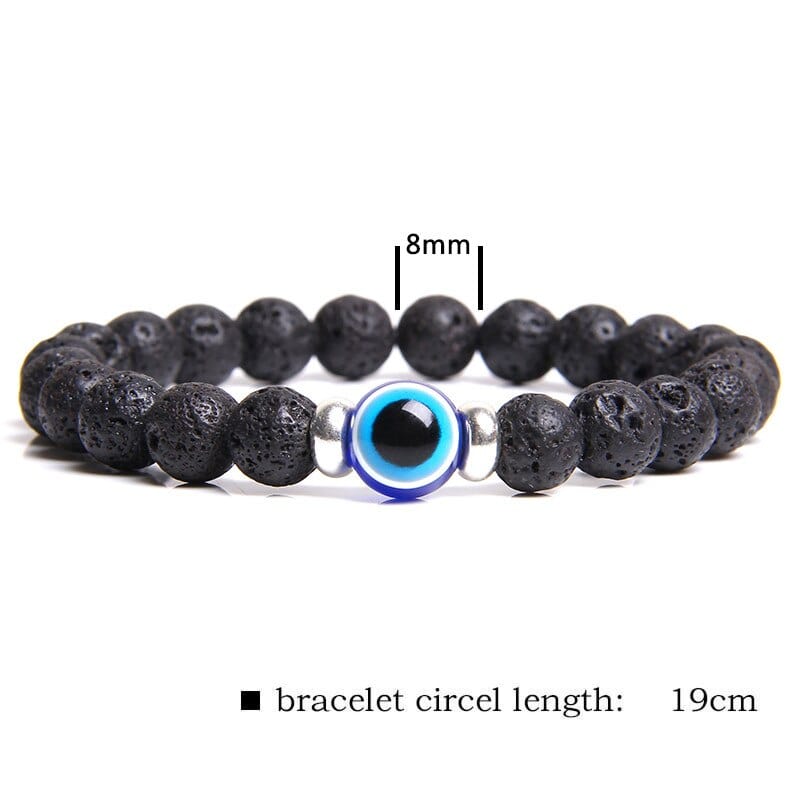 Greek Evil Eye Evil Eye Blue Classic Stone Bracelet