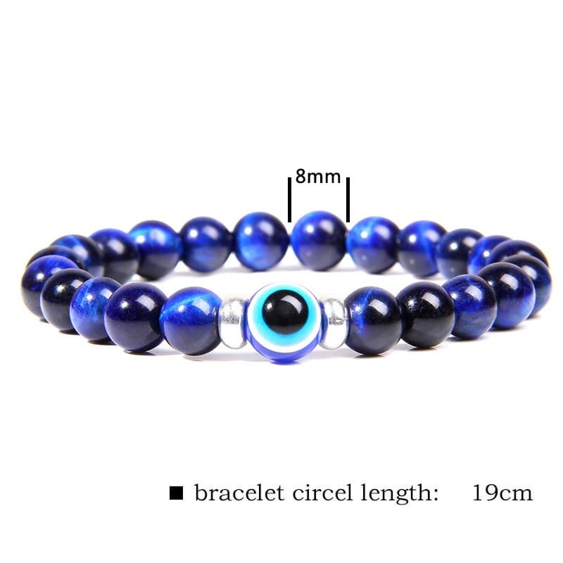 Greek Evil Eye Evil Eye Blue Classic Stone Bracelet