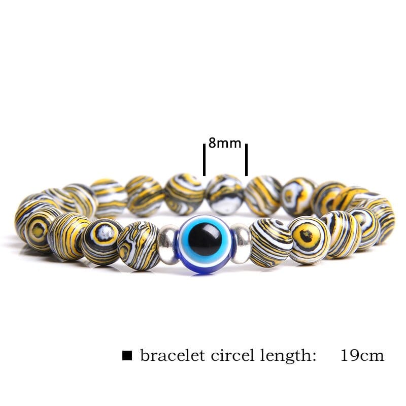 Greek Evil Eye Evil Eye Blue Classic Stone Bracelet