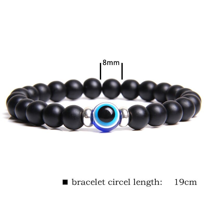 Greek Evil Eye Evil Eye Blue Classic Stone Bracelet