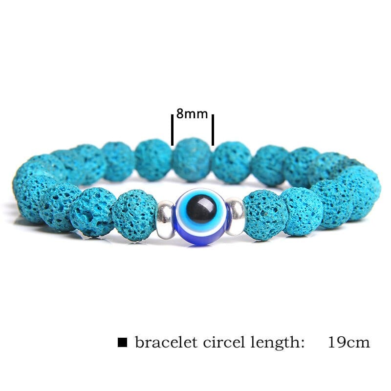 Greek Evil Eye Evil Eye Blue Classic Stone Bracelet