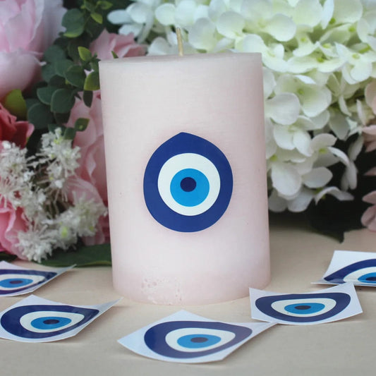 Greek Evil Eye Evil Eye Candle Stickers