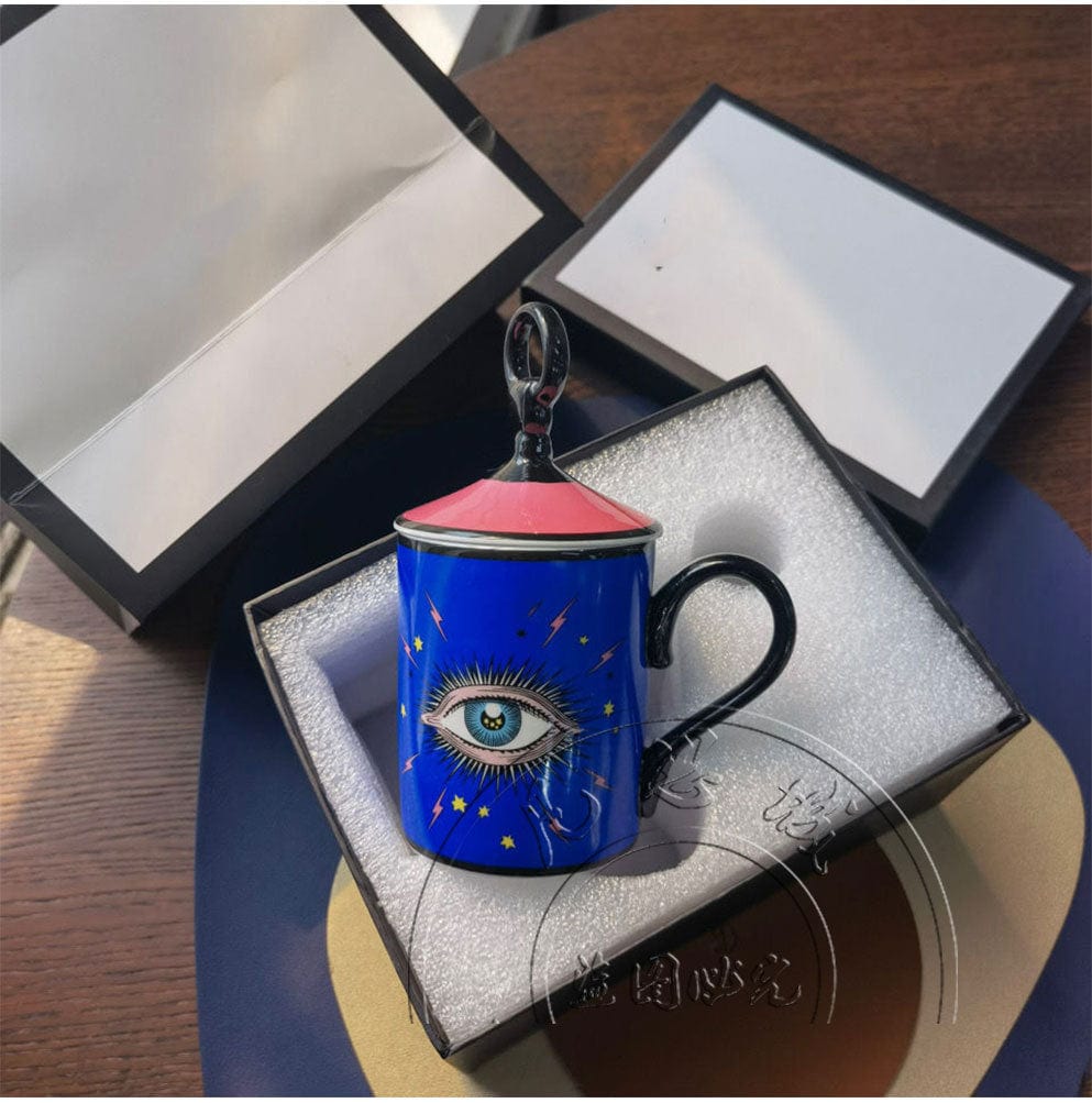 Greek Evil Eye Evil Eye Ceramic Blue Coffee Mug