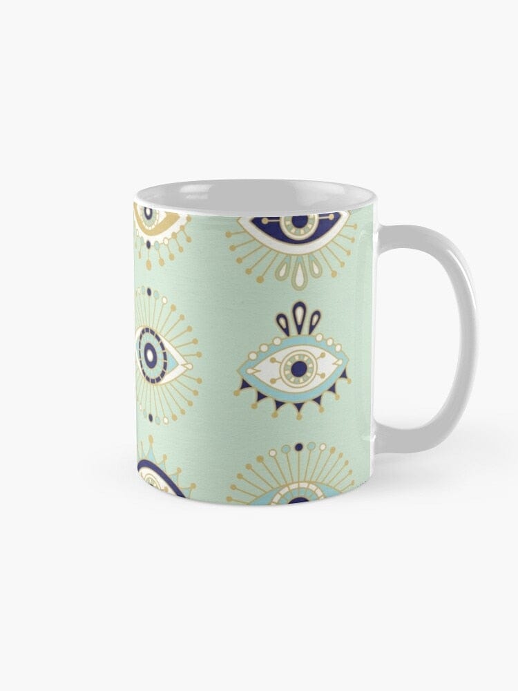 Greek Evil Eye Evil Eye Ceramic Coffee Mug