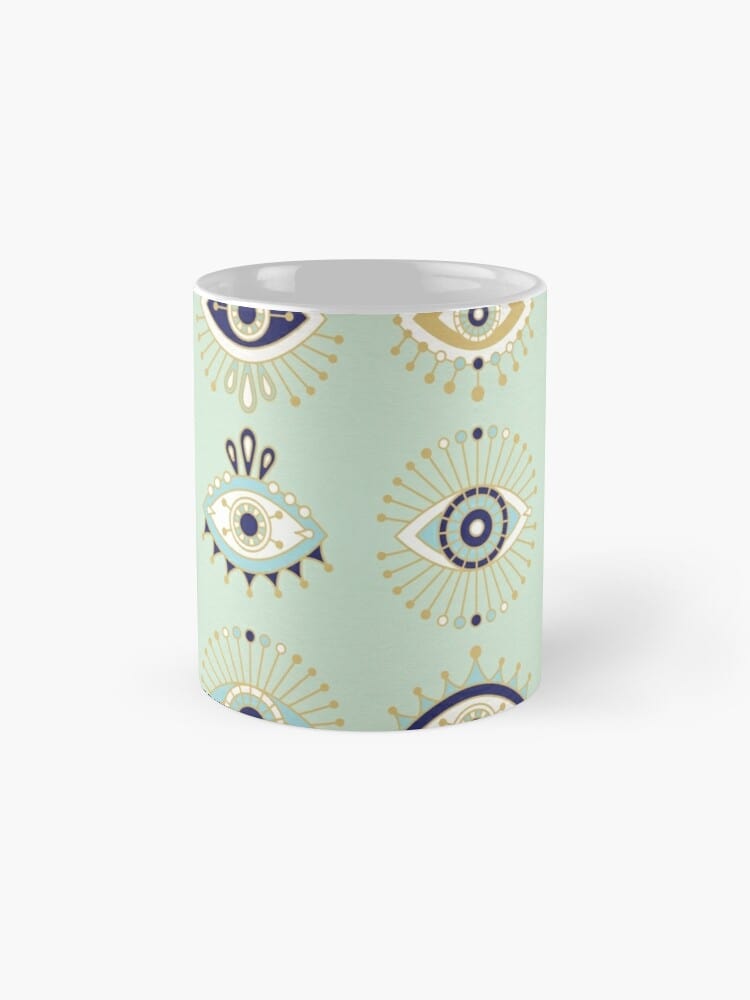 Greek Evil Eye Evil Eye Ceramic Coffee Mug